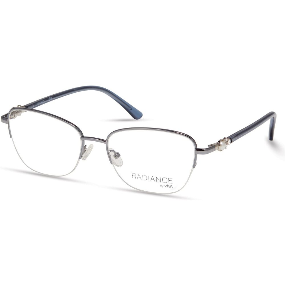 New Radiance by Viva VV-8021 020 Silver & Grey Eyeglasses 55/17/140